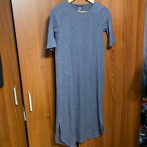 Eileen Fisher short sleeve ribbed knit dress
